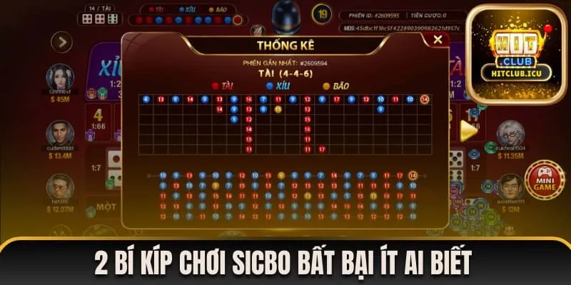 2 bí kíp chơi Sicbo bất bại ít ai biết 