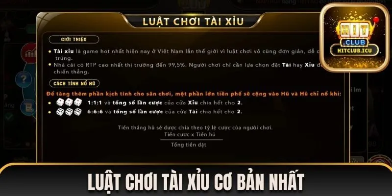 Luật chơi tài xỉu Hitclub chi tiết