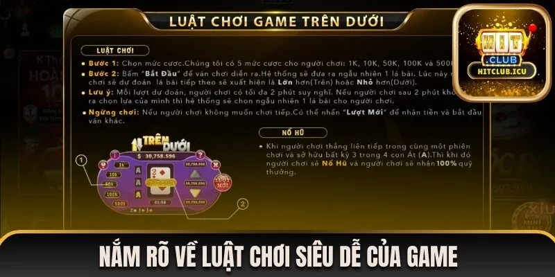 Nắm rõ về luật chơi siêu dễ của game