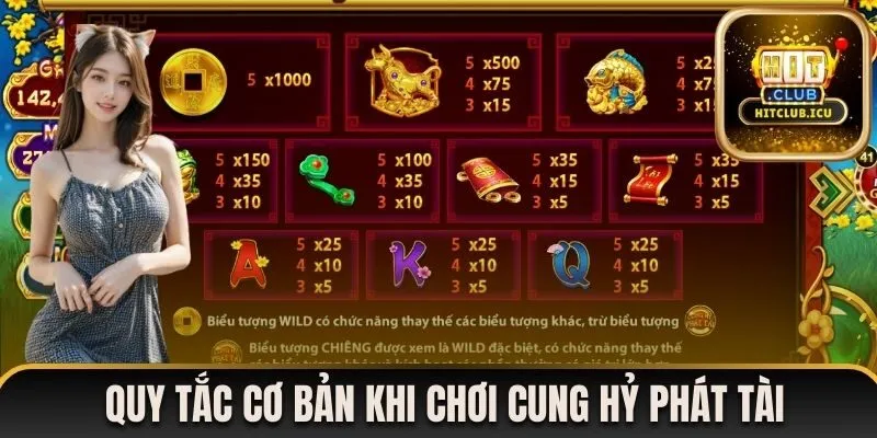 Nội dung quy tắc cơ bản khi tham gia chơi cung hỷ phát tài