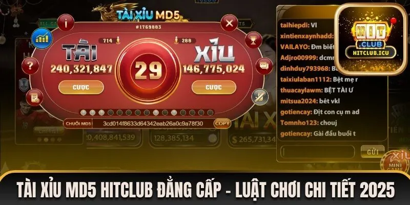 tài xỉu md5 hitclub